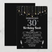 30e uitnodiging van de verjaardag (Voorkant / Achterkant)
