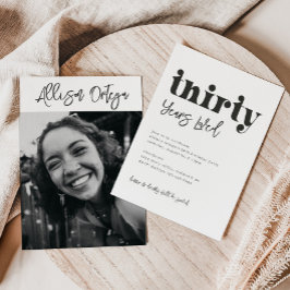 30e uitnodiging van de verjaardag | Foto 30e verja