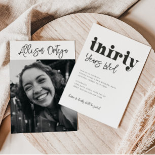 30e uitnodiging van de verjaardag   Foto 30e verja