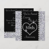 30e uitnodiging van een partij van de Jubileum (Voorkant / Achterkant)