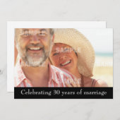 30e uitnodiging van een partij van de Jubileum (Voorkant / Achterkant)