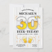 30e uitnodiging voor een wedstrijd van de Beer Bir (Voorkant)