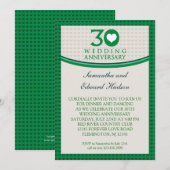 30e uitnodiging voor Jubileum van Heart Wedding (Voorkant / Achterkant)