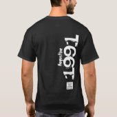 30e Verjaardag 1991 Naam Legends  Distressed T-shirt (Achterkant)