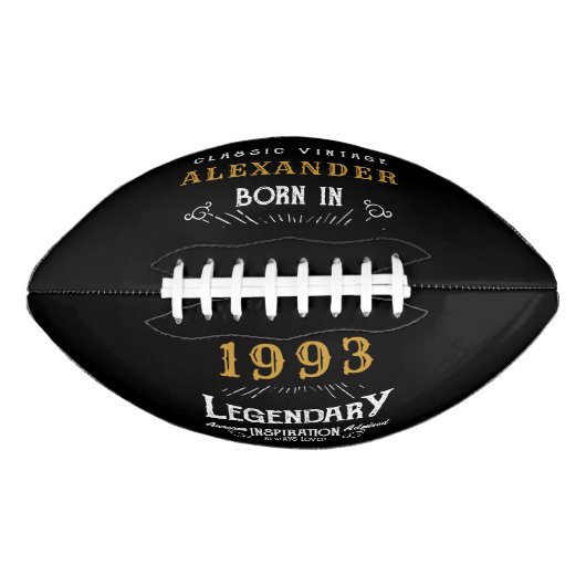 30e verjaardag 1993 monogram legenda american football (Voorkant)