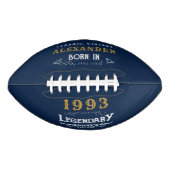 30e verjaardag 1993 Naam Legend Blue Gold toevoege American Football (Voorkant)