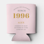 30e verjaardag 1996 Aandenken Elegant Persoonlijk Blikjeskoeler (Achterkant)