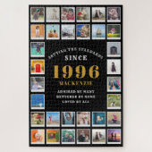 30e verjaardag 1996 familieherinneringen fotocolla legpuzzel (Verticaal)