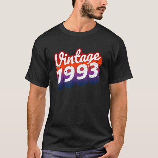 30e verjaardag 2013 retro 1993 1 t-shirt (Voorkant)