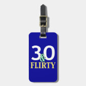 30e verjaardag 30 en armoede bagagelabel (Voorkant verticaal)