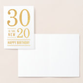 30e verjaardag 30 is de nieuwe 20 folie kaarten (Display)
