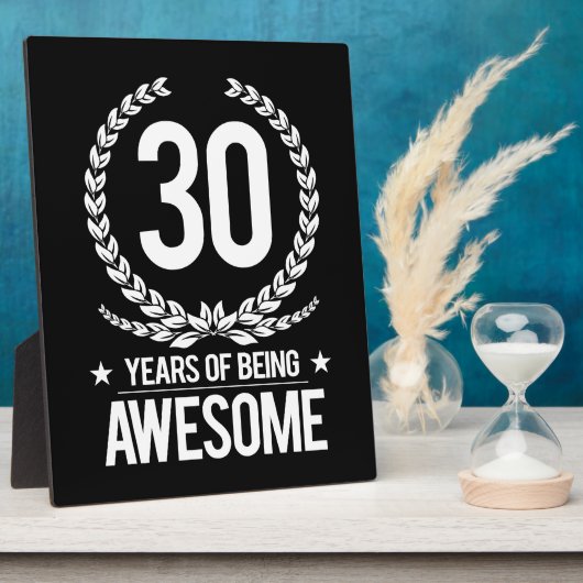 30e verjaardag (30 jaar Geweldige) Fotoplaat (Zijkant)