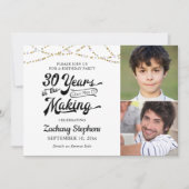 30e verjaardag 30 JAAR IN HET MAKEN van zwart goud Kaart (Voorkant)