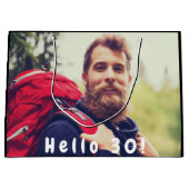 30e verjaardag aangepaste foto hallo 30 man van 30 groot cadeauzakje (Voorkant)