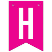 30e verjaardag aangepaste foto roze wit vlaggetjes (Tweede vlag)