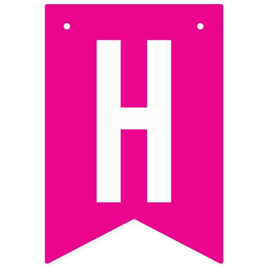 30e verjaardag aangepaste foto roze wit vlaggetjes (Tweede vlag)