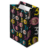 30e verjaardag aanpassen foto medium cadeauzakje (Achterkant Gekanteld)