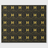 30e verjaardag ~ Art Deco geïnspireerd look "30",  Cadeaupapier (Vlak)