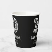 30e verjaardag — Art Deco Geïnspireerde look "30"  Papieren Bekers (Links)
