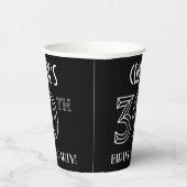 30e verjaardag: Art Deco Style + aangepaste naam Papieren Bekers (Rechts)