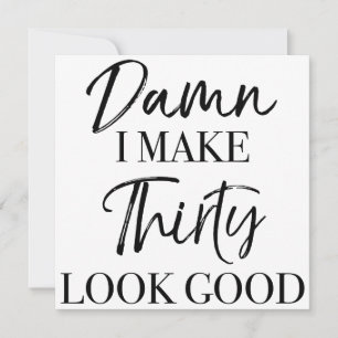 30e verjaardag attitude kaart