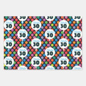 30e verjaardag ballonnen inpakpapier vel (Voorkant)