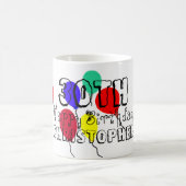 30e verjaardag ballonnen Milestone Naam Mokken (Center)