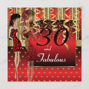 30e verjaardag Bash   Sjabloon  DIY Kaart