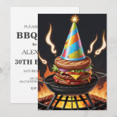 30e verjaardag BBQ uitnodigingen (Voorkant / Achterkant)