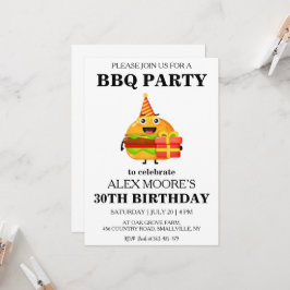 30e verjaardag BBQ uitnodigingen