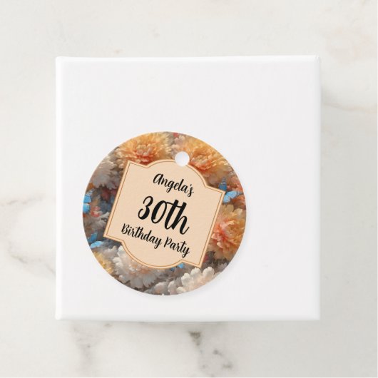 30e verjaardag bedankjes labels (In situ)