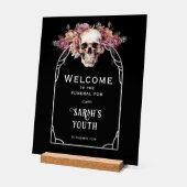 30e verjaardag begrafenis welkomstbord acryl bord (Hoek)