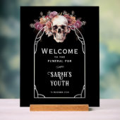 30e verjaardag begrafenis welkomstbord acryl bord (Neutraal)