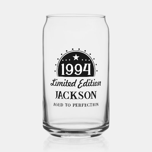 30e verjaardag beperkte perfectie 1994 blikvorm glas (Voorkant)