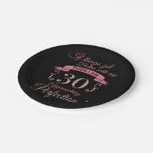 30e verjaardag beter met leeftijd papieren bordje (Gekanteld)