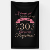 30e verjaardag beter met leeftijd spandoek (Verticaal)