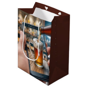 30e verjaardag bier op smartphone medium cadeauzakje