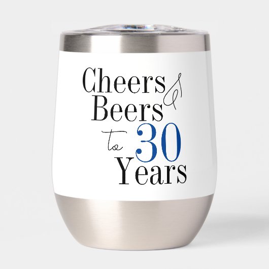 30e verjaardag bieren en gejuich typografie feest (Voorkant)