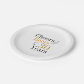 30e verjaardag bieren en proost minimaal feest papieren bordje (Gekanteld)