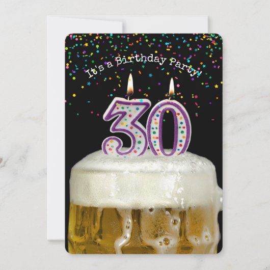 30e verjaardag Bierfeest Kaart (Voorkant)