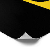 30e verjaardag Big Star Banner Aangepaste naam V01 Poster (Hoek)