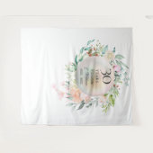 30e verjaardag Bloem Parel Photo Booth Achtergrond Wandkleed (Voorkant (horizontaal))