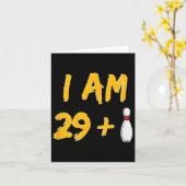 30e Verjaardag Bowling Shirt Bowler Gift Party Kaart (Gele Bloem)