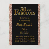 30e verjaardag briefkaart (Voorkant)