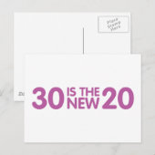 30e verjaardag briefkaart (Voorkant / Achterkant)