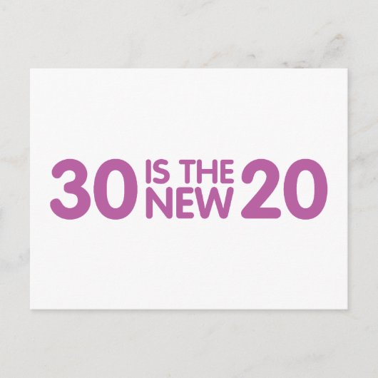 30e verjaardag briefkaart (Voorkant)