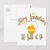 30e. Verjaardag Briefkaart (Voorkant / Achterkant)