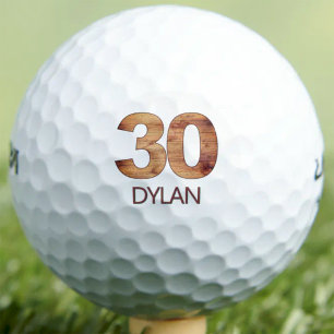 30e Verjaardag Broer Cadeau Hout 30 Aangepaste Naa Golfballen