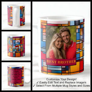 30e Verjaardag Broer Gebrandschilderde Glas Foto M Koffiemok