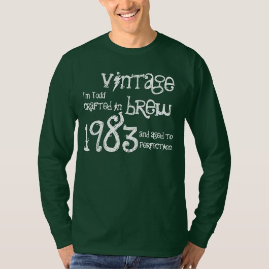 30e verjaardag Cadeau 1983  Brew T-shirt (Voorkant)